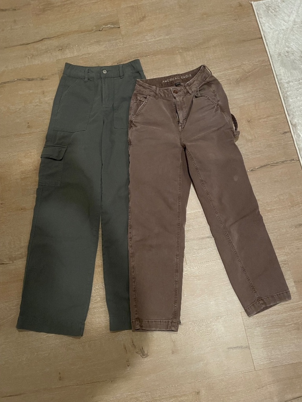 SOLD- Green and brown cargo pants